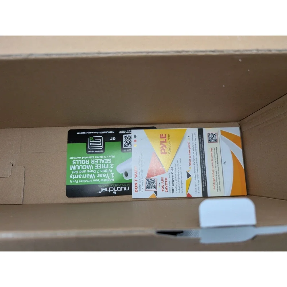 NutriChef Automatic Food Vacuum Sealer PKVS18SL Open Box